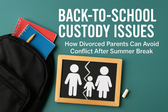 Back to school custody issues.