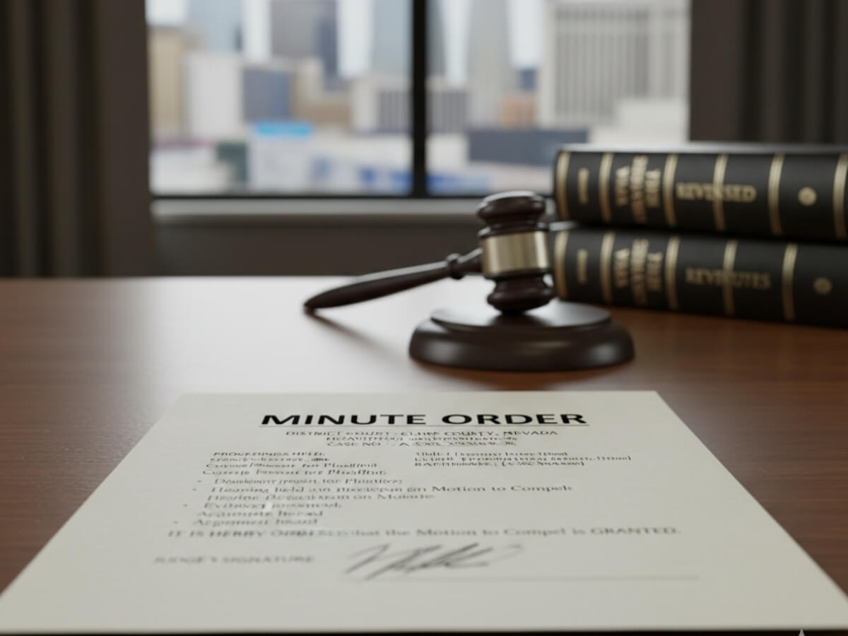What Is A Minute Order