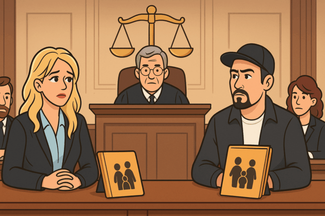 Flat fee vs hourly divorce illustration