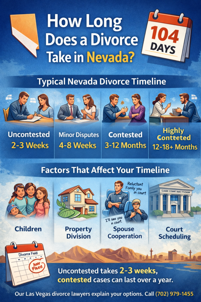 How long does a Divorce take in Nevada?